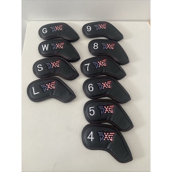 [MAGNETIC] PXG USA Stars & Stripes Iron Head Covers 10Pcs 4-W G S L